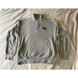 Gear For Sports Big Cotton Roche Harbor Quarter Zip Sweatshirt Gray Mens Medium